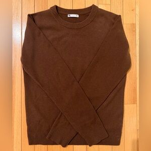 Uncle Studios chocolate brown cashmere sweater - XS